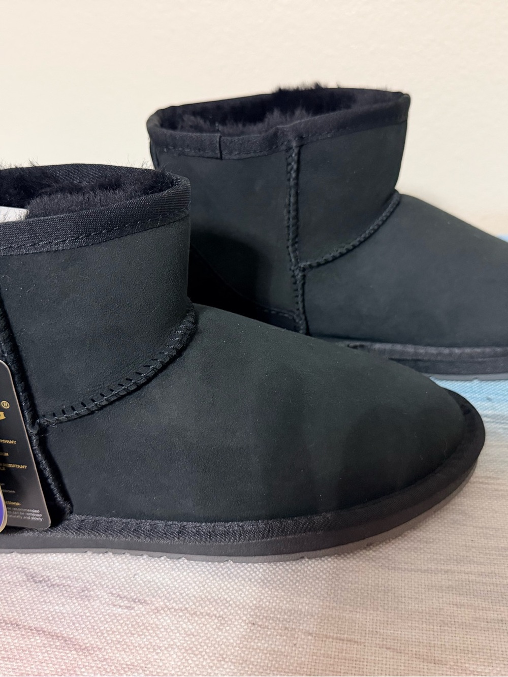 UGG Black Suede Ankle Boots